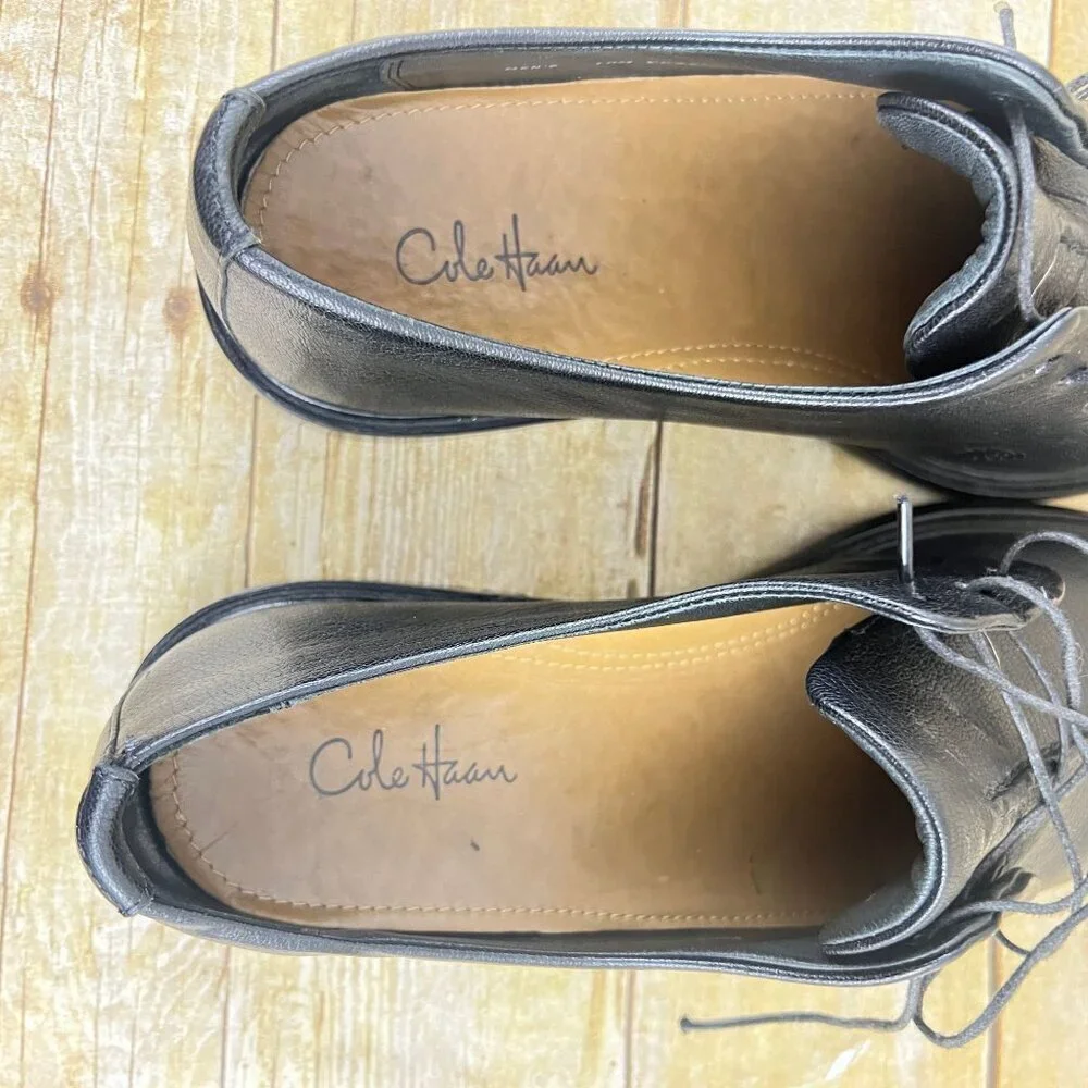 Cole Haan Beckett Oxford II Black‎  Leather Shoes Mens Size 8D